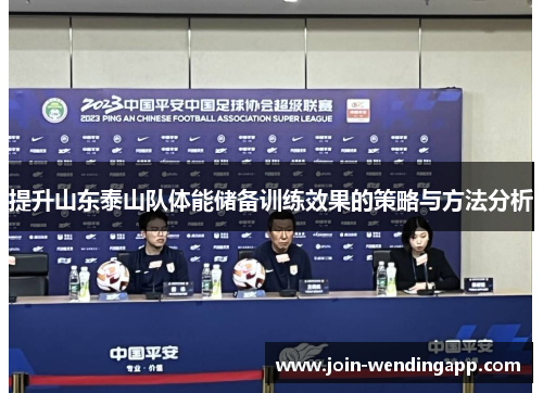 提升山东泰山队体能储备训练效果的策略与方法分析