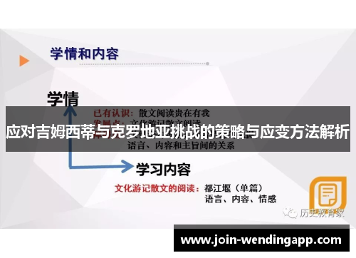 应对吉姆西蒂与克罗地亚挑战的策略与应变方法解析